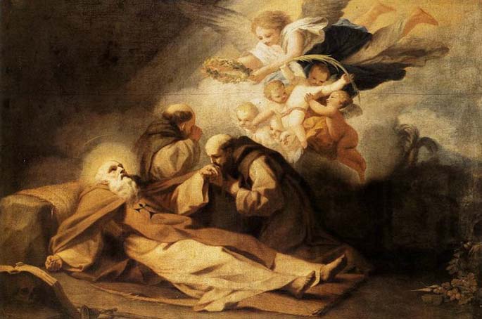 The Death of St Anthony the Hermit